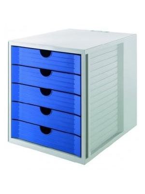 Zásuvkový box System KARMA eko-modrý