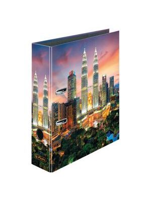 Zakladač pákový Herlitz 8cm Petronas Towers