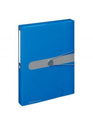 Plastový box s gumičkou Herlitz Easy Orga A4 PP modrý