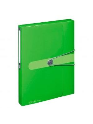Plastový box s gumičkou Herlitz Easy Orga A4 PP zelený