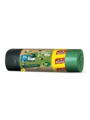 Vrecia zaťahovacie FINO Green Life  Easy 35 ℓ, 22 mic., 53 x 60 cm (15 ks)