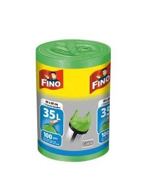 Vrecia zaväzovacie FINO Color 35 ℓ, 8 mic., 49 x 60 cm, zelené (100 ks)