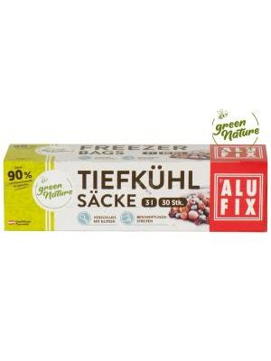 Vrecká do mrazničky 3l Alufix Green Nature 23,5mic. (30 ks)