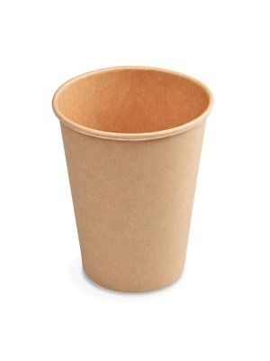 Papierové poháre hnedé kraft Ø 90 mm 420 ml 0,3L (50 ks)