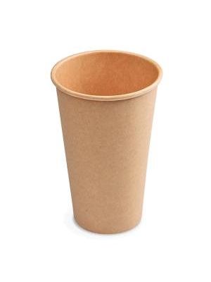 Papierové poháre hnedé kraft Ø 90 mm 510 ml 0,4L (50 ks)