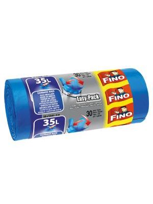 Vrecia zaväzovacie FINO Easy pack 35 ℓ, 15 mic., 50 x 55 cm, modré (30 ks)