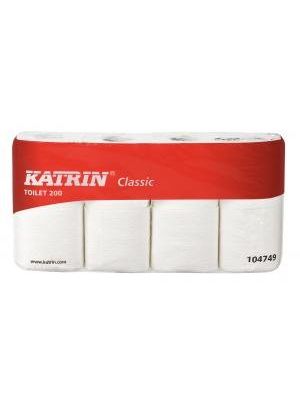 Toaletný papier 2-vrstvový KATRIN Classic Toilet 200, návin 23,4 m  (8 ks)