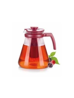 Kanvica TEO Tone s lúhovacími sitkami 1,7l červená