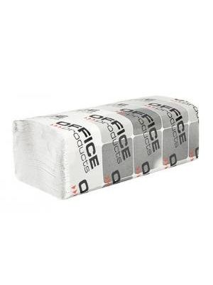 Papierové utierky Office Products ZZ 1-vrstvové biele recykel (20 bal.)