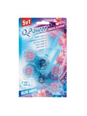Q-Power WC závesný blok tuhý Exotic Flower 2 kusy