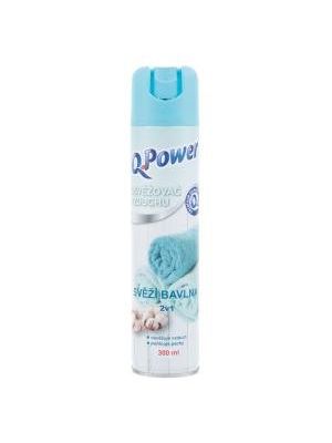 Q-Power osviežovač v spreji 300 ml Bavlna