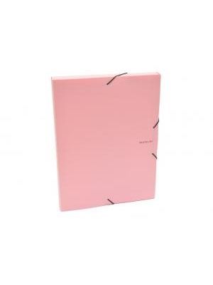 Plastový box s gumičkou Karton PP Pastelini ružový