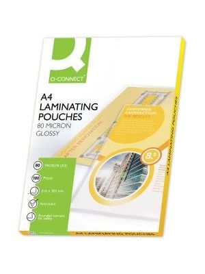 Laminovacie fólie Q-Connect 216x303 A4 80mic