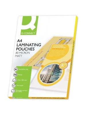 Laminovacie fólie Q-Connect 216x303 A4 80mic matné