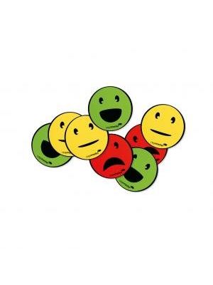 Magnety Emoticon s priemerom 50mm, mix 6 ks