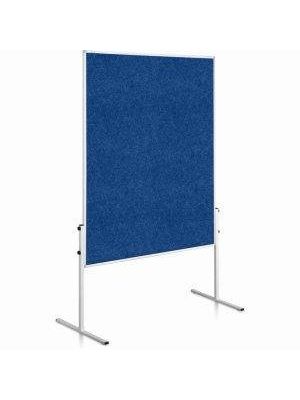 Moderačná tabuľa plstená 150x120 cm ECONOMY modrá neskl.
