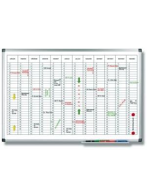 Plánovacia tabuľa ročná PREMIUM vertikálna 60x90 cm