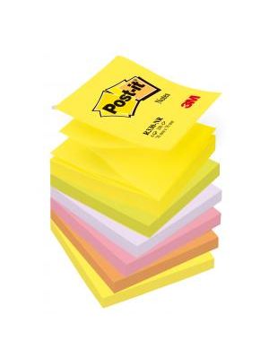 Z-bloček Post-it 76x76 neónové farby, 6 bločkov po 100 lístkov
