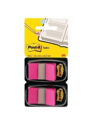 Záložky Post-it Index široké 25,4x43,2 ružová 2ks