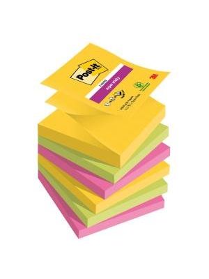 Z-bločky Post-it Super Sticky CARNIVAL, veľkosť 76x76 mm, 6 bločkov po 90 lístkov