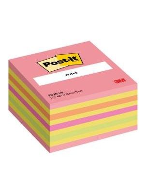 Bloček kocka Post-it 76x76 neónová ružová mix