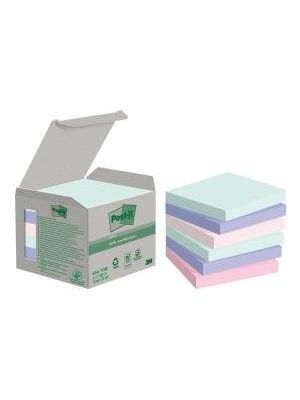 Bloček Post-it Super Sticky NATURE, pastelové farby, veľkosť 76x76 mm, 6 bločkov po 100 lístkov