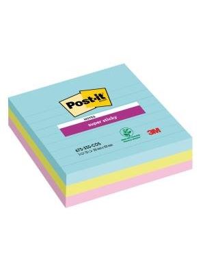 Bloček Post-it Super Sticky COSMIC, veľkosť 101x101 mm, 3 bločky po 70 lístkov