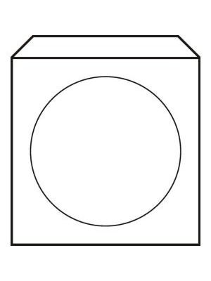 Obálky na CD 125x125 s okienkom 100 ks