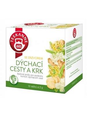 Čaj TEEKANNE hrdlo a dýchacie cesty so zázvorom 20 g