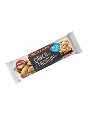 Tyčinka MYSLI s proteínom 40 g čokoláda a mandle