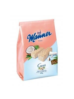 Oblátky Manner s kokosovým krémom 400 g