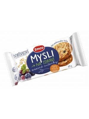 Ovsené sušienky MYSLI 60 g čučoriedkové