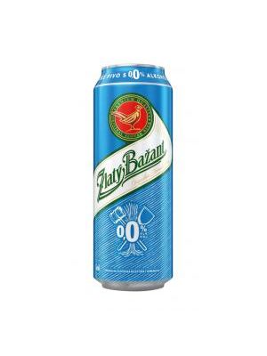 Pivo Zlatý Bažant 0% nealko 24 x 0,5 ℓ Svetlé  plechovka