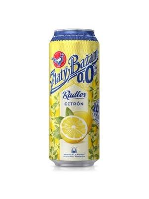 Pivo Zlatý Bažant 0% nealko radler `Z`  6 x 0,5 ℓ Citrón plechovka
