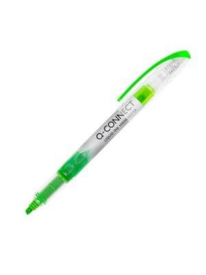 Zvýrazňovač Q-CONNECT Liquid Ink zelený