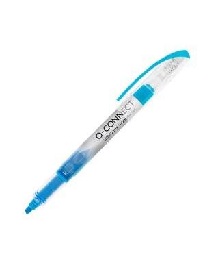 Zvýrazňovač Q-CONNECT Liquid Ink modrý