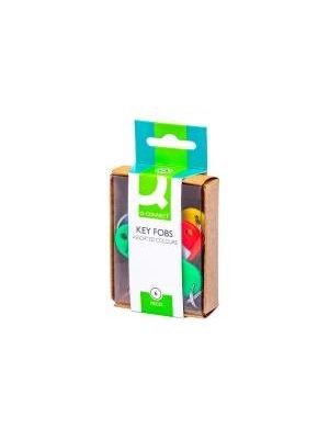 Menovky na kľúče Q-CONNECT mix farieb 6ks