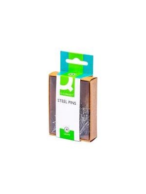 Dekoračné špendlíky Q-CONNECT strieborné 30mm