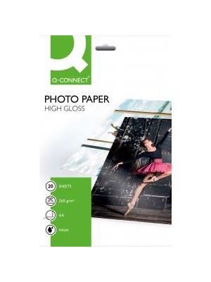 Fotopapier Q-CONNECT vysoký lesk, 260g, 20 hárkov