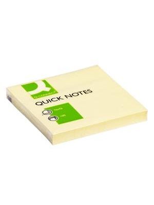 Bloček Q-CONNECT, žltý, 76x76 mm