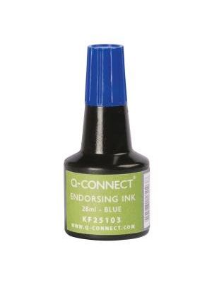 Pečiatková farba Q-CONNECT modrá 28ml