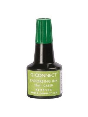 Pečiatková farba Q-CONNECT zelená 28ml