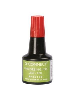 Pečiatková farba Q-CONNECT červená 28ml