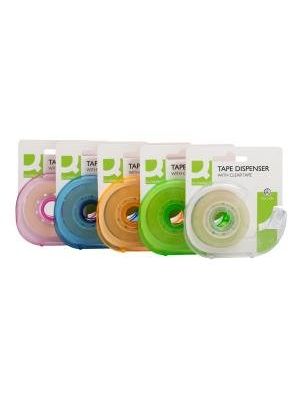 Lepiaca páska Q-CONNECT 19 mm x 33 m s dispenzorom v mixe farieb