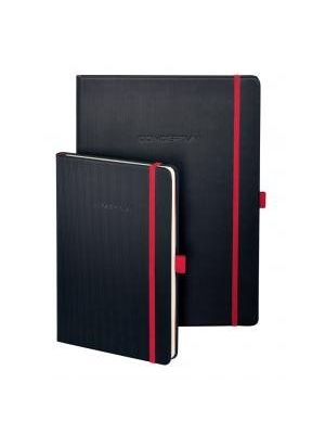 Zápisník CONCEPTUM Red Edition A5, linajkový čierno-červený