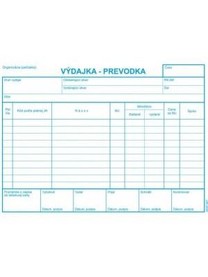 Výdajka - prevodka A5 bez DPH samoprepis s kart.obálkou a podložkou