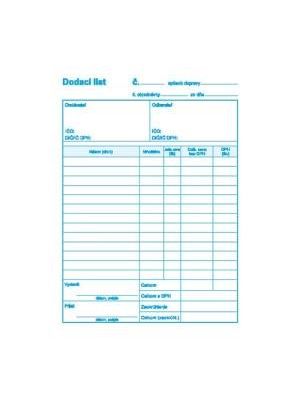 Dodací list A4 s DPH samoprepis