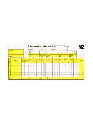 Príkaz na prácu a výkaz práce 2/3 A4 150 listov