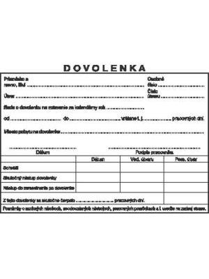 Dovolenka A6 samoprepis