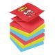 Z-bločky Post-it Super Sticky `Bora Bora` 76x76mm, 6 bločkov po 90 lístkov
